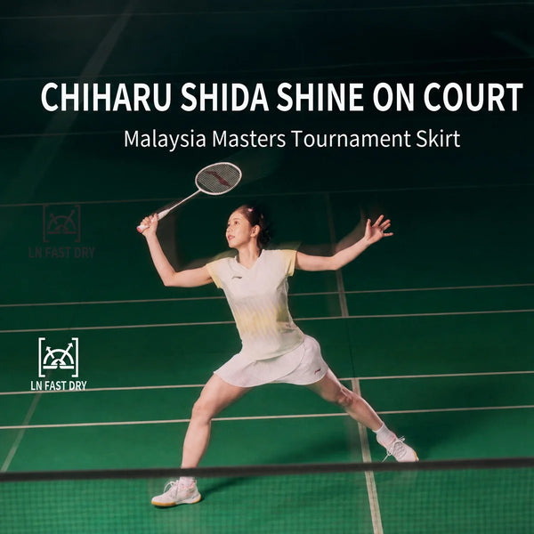 សំពត់វាយសីនារី Li-Ning LN ស្ងួតលឿន 100% Polyester ខ្យល់ចេញចូលបាន ខោកីឡាហ្វឹកហាត់ LiNing ASKW440