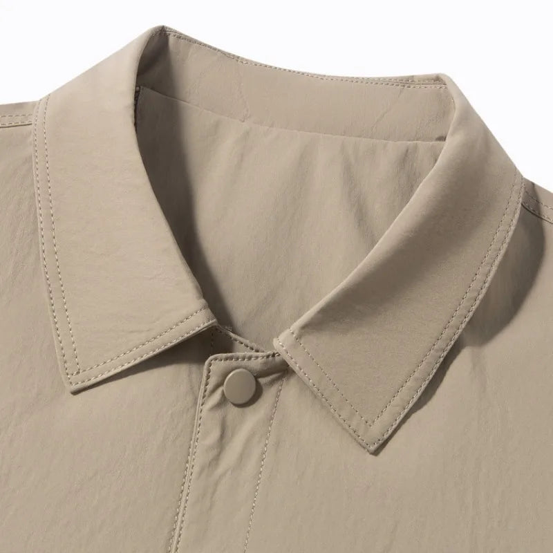 Men's Business Casual Jacket, Windproof and Breathable Short Coat, High-quality Spring and Autumn Top