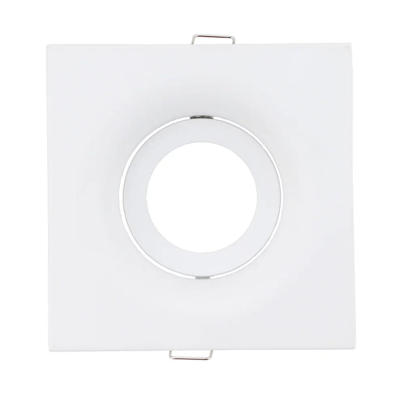 Round Square Recessed Downlight Black White GU10 MR16 Spotlight Bulb Socket Mounting Ceiling Spot Lights Lamp Frame Lamp Holder
