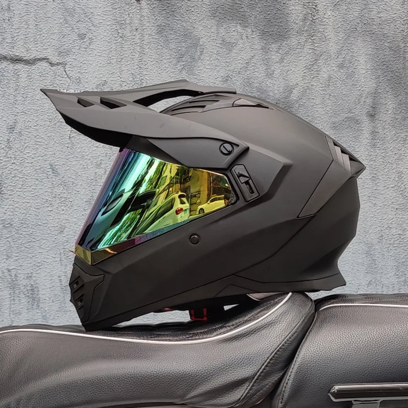 ORZ Motocross Helmet DOT Certification MTB ATV Motorcycle Cascos Carbon Fiber Pattern Off-Road Capacete Motorbike Anti-Glare