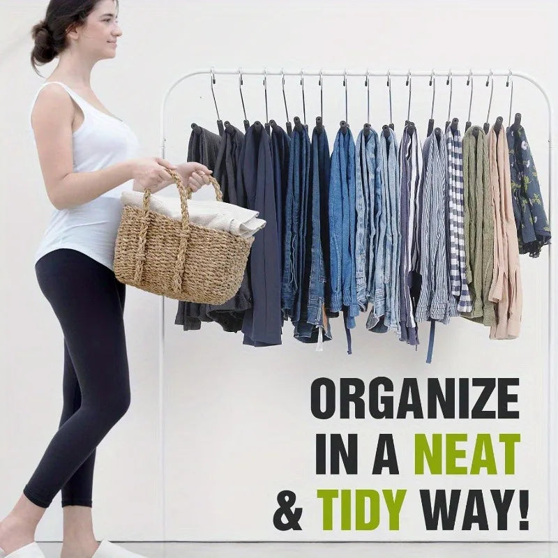 5pcs Metal Pants Hangers, Durability,Non-Slip Closet Organizer – Ideal for Home Storage, Hangers for Clothes.trouser hanger