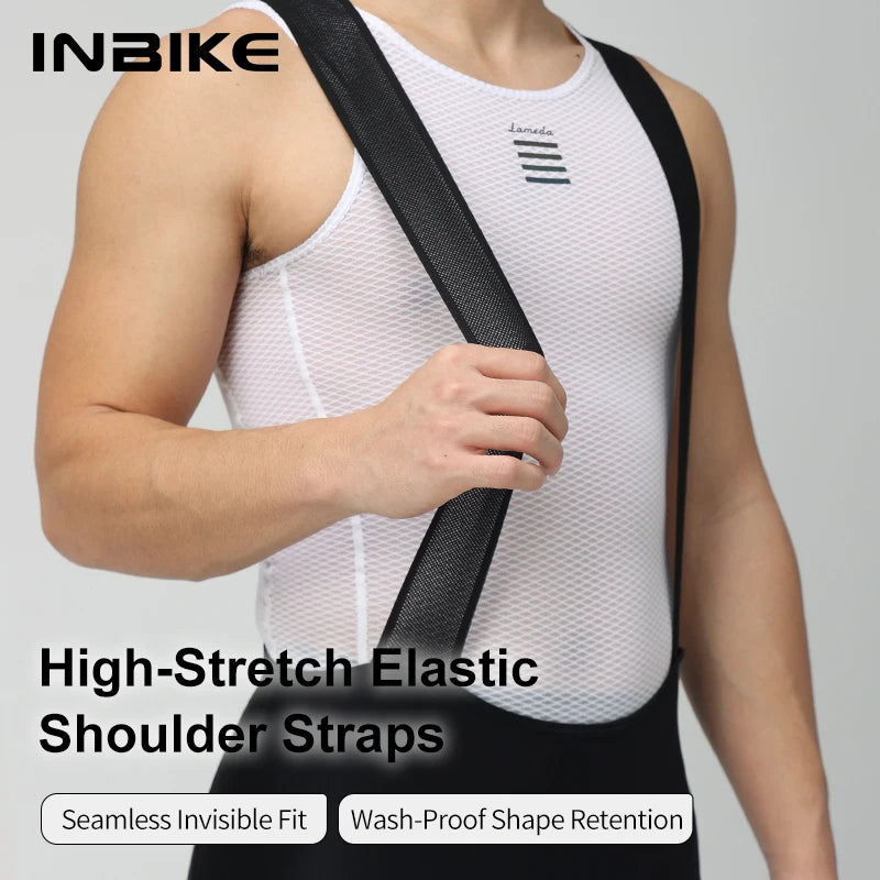 INBIKE Professional Cycling Bibs Men 3D Padded Biking Bib Shorts Riding Bicycle Tights Men's Cycling  Riding Short Pants for Men