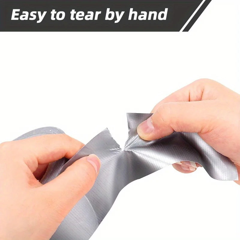 Heavy-duty Silvery Pipeline Tape,Easy to Tear,Strong Adhesive,for Tent,Pipeline Repair,Length 196.85inch,393.70inch,787.40icnh