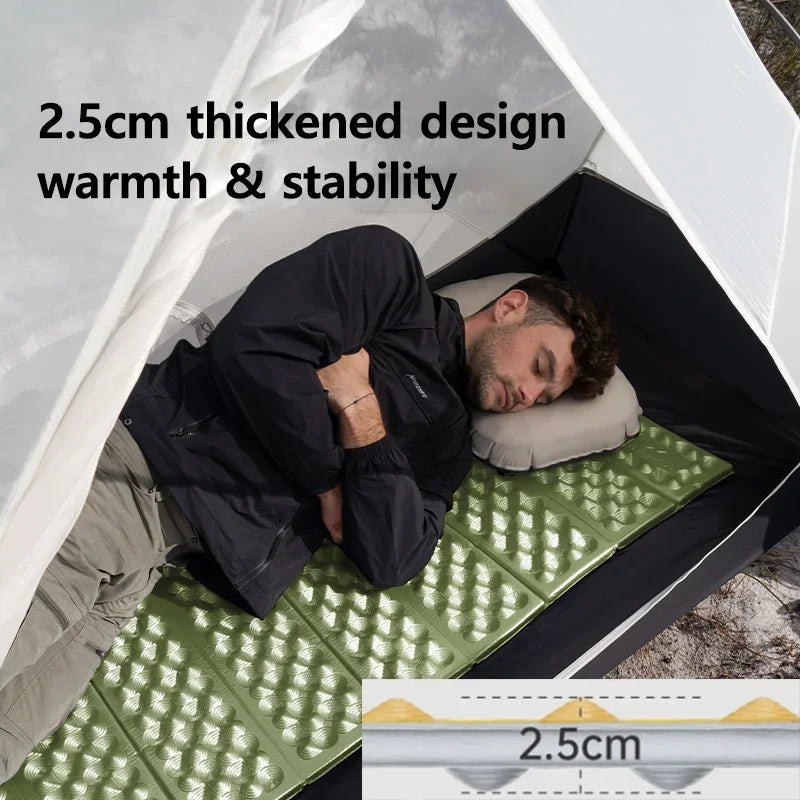 Naturehike Troues R 3.0 Lightweight Portable Folding Square Egg Nest Mat Outdoor 2.5cm Thickened Camping Fishing Picnic Mat