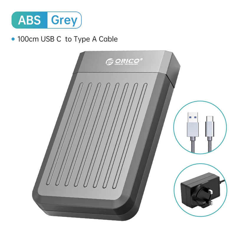 ORICO 3.5" HDD Case SATA to USB C 6Gbps External Hard Drive Case for 3.5 inch HDD Enclosure with 12V Power Adapter