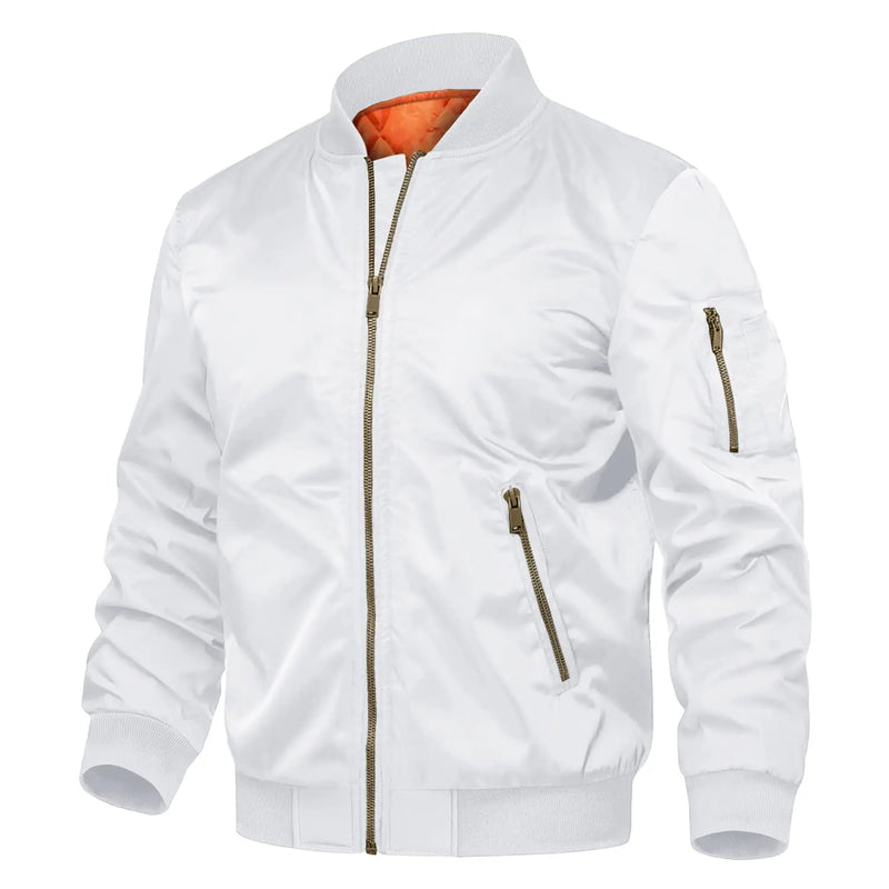 TACVASEN Winter Padded Bike Jackets Outwear Mens Retro Pilot Jacket Coat Casual Baseball Jackets Varsity Jackets Streetwear