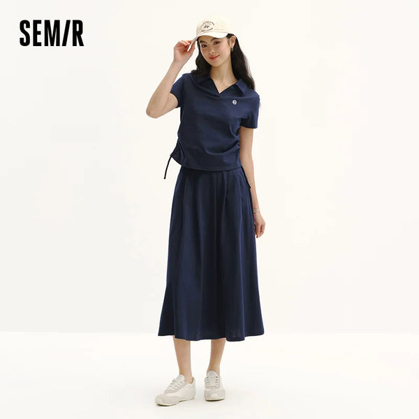 ឈុតសំពត់ឆ័ត្រសម្រាប់នារី Semir ពីរដុំ រដូវក្តៅ ឆ្នាំ២០២៦ សម្រាប់ធ្វើដំណើរប្រចាំថ្ងៃ រចនាបថសមឥតខ្ចោះ