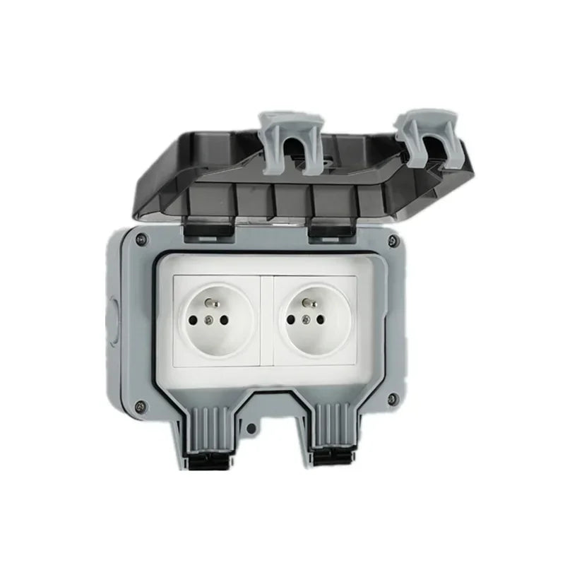 IP66 rainproof charging EU socket rainproof splashproof outdoor international universal power socket,South Africa 15A socket