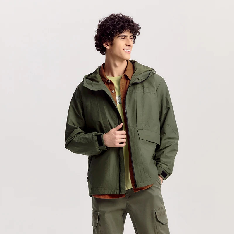 Semir Casual Functional Jacket Men 2026 Spring Waterproof Stain-Resistant Oilproof Couple Style Trendy Loose Outerwear