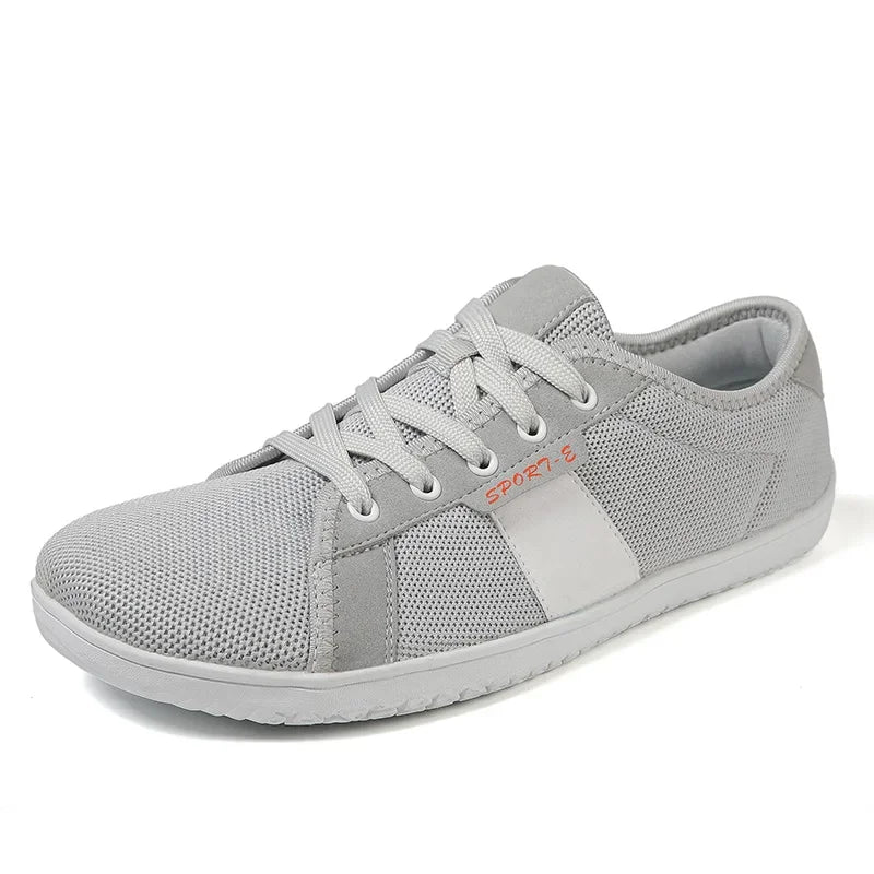 Extra Width Barefoot Shoes Wide Box Toe Shoes Minimalist Nonslip Outdoor Casual Flat Walking Sneakers Zero Drop Breathable Mesh