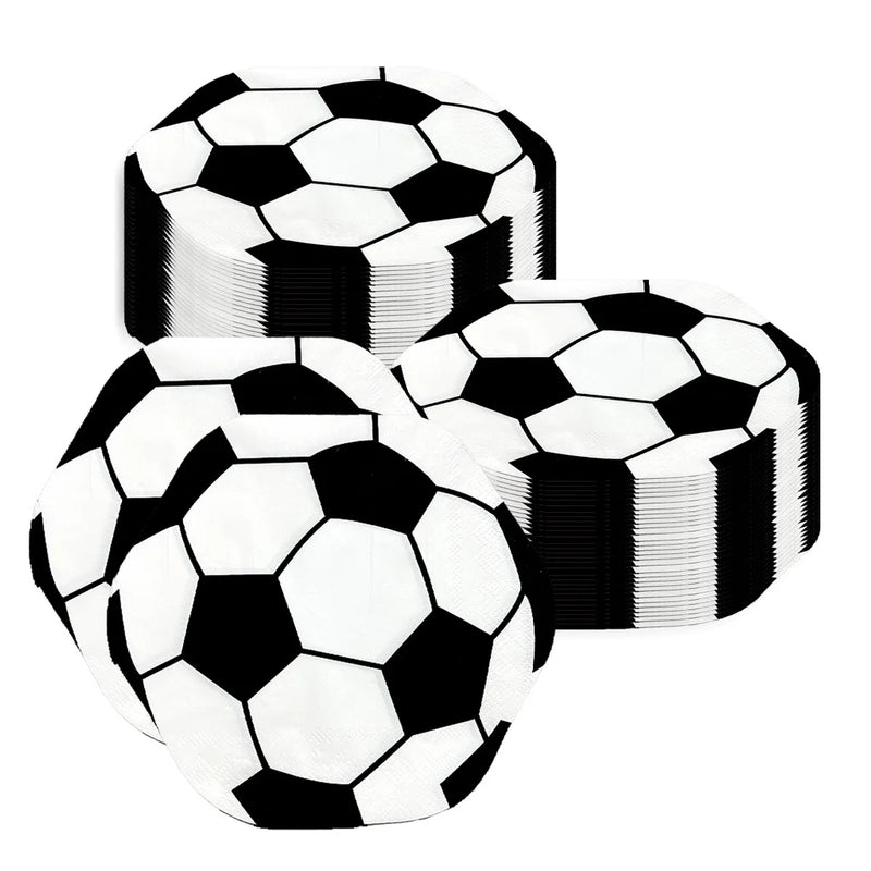 Double-Layer Alien Football Tissue Paper Party Decorations One-Year Atmosphere Napkins for Festive Celebrations