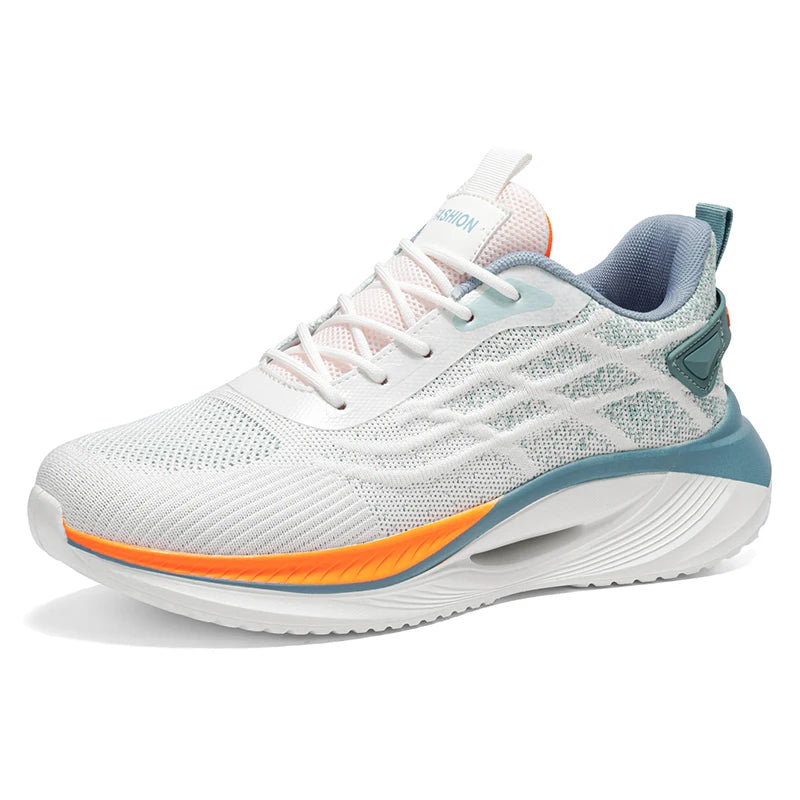Men's Mesh Breathable Casual Sneakers Summer New Lightweight Soft-Sole Anti-Slip Outdoor Racing Running Shoes Speed Sports Shoes