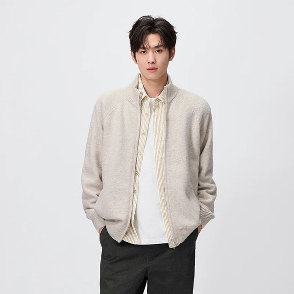 អាវយឺតបុរស Semir ប៉ាក់រាងរលុងដៃអាវ Raglan ដៃអាវរដូវស្លឹកឈើជ្រុះឆ្នាំ ២០២៦ អាវយឺតគូស្នេហ៍ស្ទីលស្រទាប់ទន់ប្រចាំថ្ងៃ