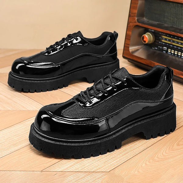 Business Leather Shoes Four Seasons Men's Casual Dress Shoes Soft Sole Safety Shoes Plus Size Fashion Leather Shoes Working Shoe