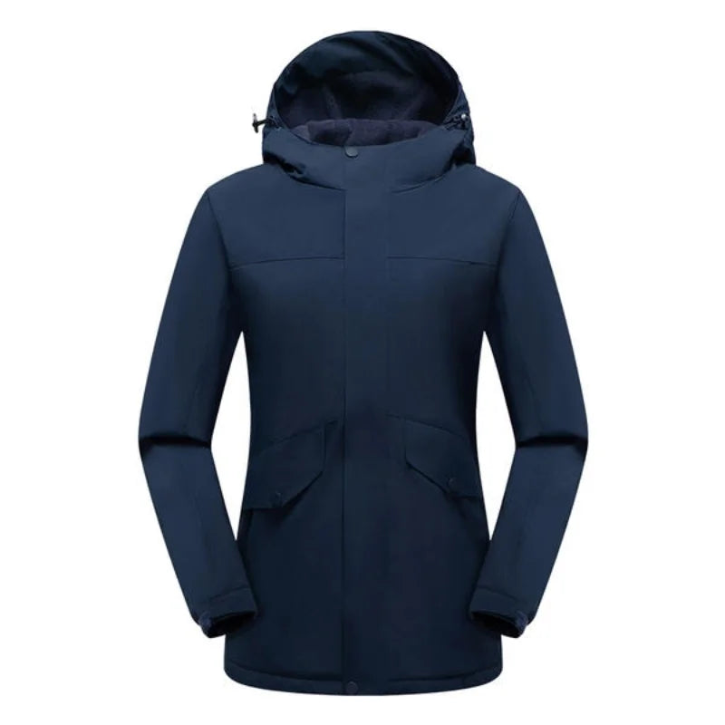 YKK zipper one-piece fleece thickened outdoor suit team-building activity mountaineering jacket windproof and warm custom logo