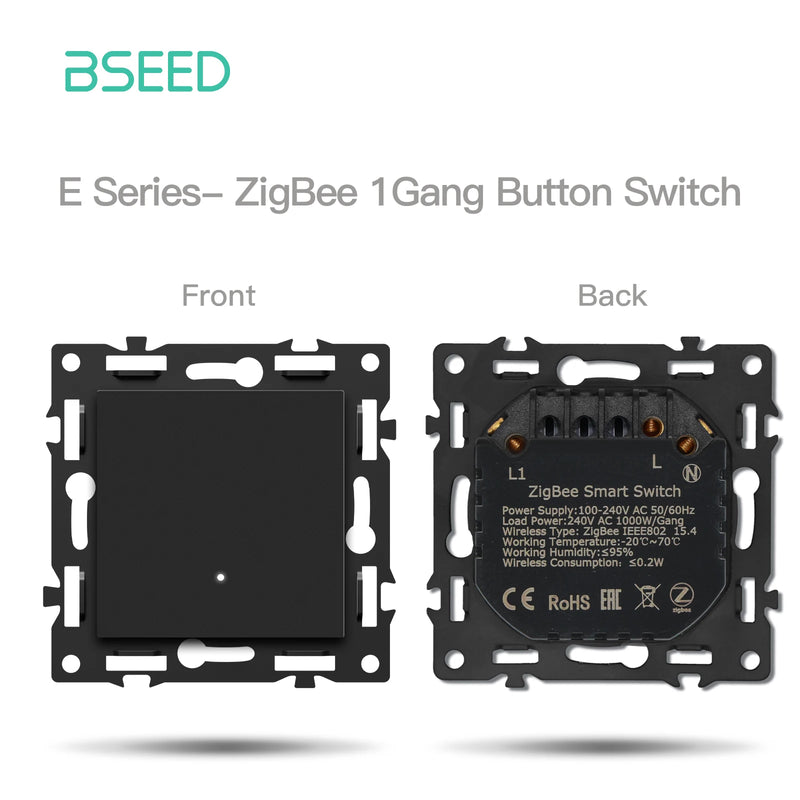 BSEED Zigbee Thermostat Smart Thermostat Controller Floor Heating/Boiler/Water Function Part Glass Frame Tuya Smart Life Control