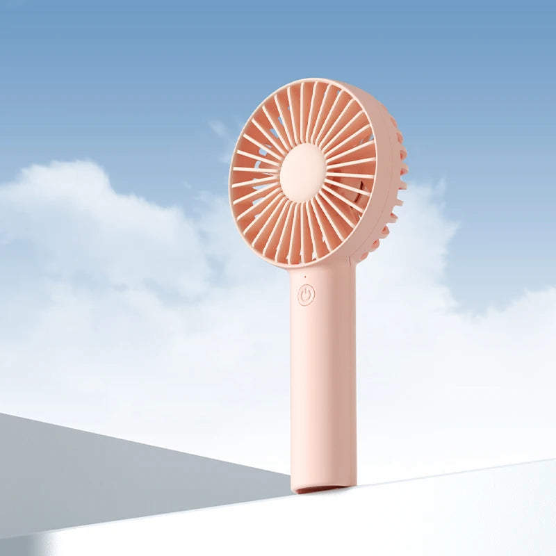 JISULIFE USB Mini Strong Wind Handheld Fan Portable and Quiet Rechargeable Hand Fan for Student Office Small Pocket Cooling Fans