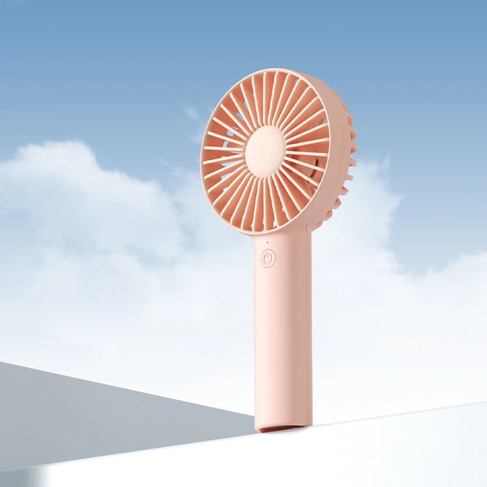 JISULIFE USB Mini Strong Wind Handheld Fan Portable and Quiet Rechargeable Hand Fan for Student Office Small Pocket Cooling Fans pocket fan pink CHINA
