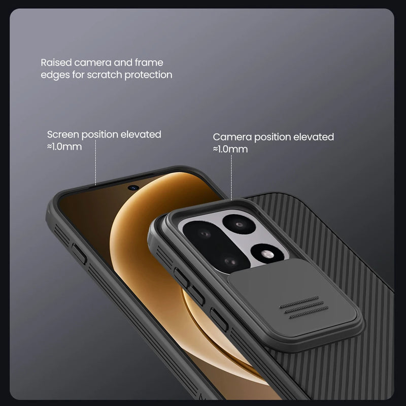 NILLKIN For OnePlus 15 Case CamShield Pro With Transparent Sliding Camera Protection PC Hard Back Cover for One Plus 15 Cases