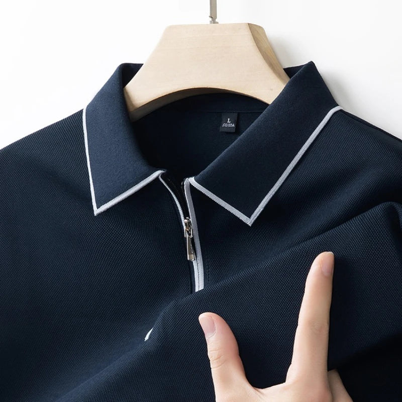 Polo Shirt: New Material and Technology for Ultimate Comfort and Quick-Drying Performance Men's Long-sleeve T-shirt