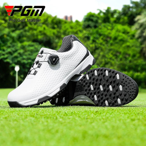 PGM Men's Golf Shoes Summer Breathable Rotating Lace Sneakers XZ095