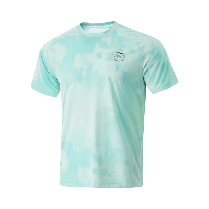 អាវយឺតរត់បុរស Li-Ning AT DRY 100% Polyester ទំហំធម្មតា ខ្យល់ចេញចូលបាន ឆ្លុះពន្លឺបាន អាវយឺតកីឡា LiNing ATSV091