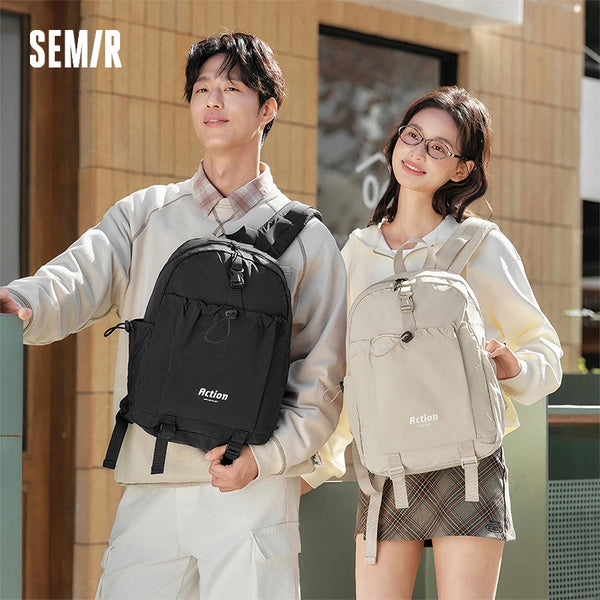 Semir Backpack Men Large Capacity Travel Bag 2025 New Outdoor Laptop Backpack College Student Couple Trendy Daypack
