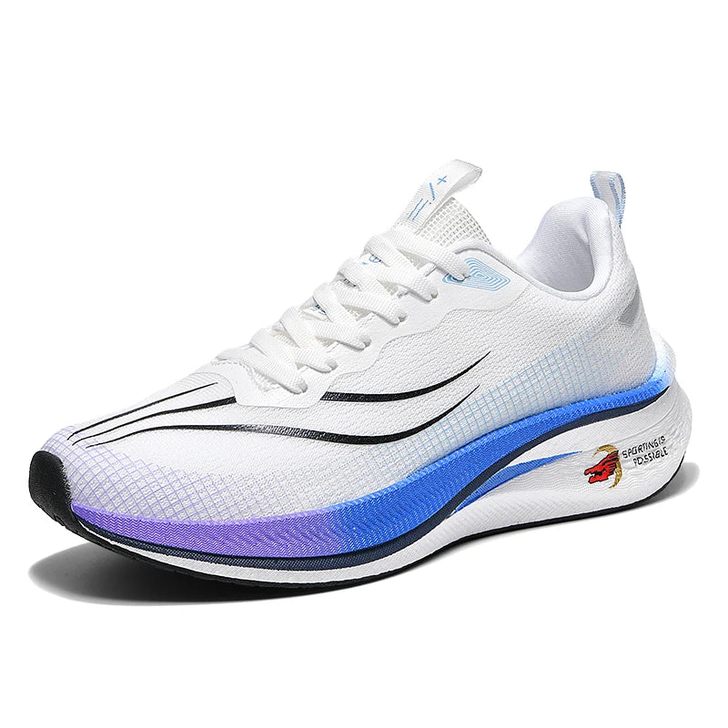 Men's casual sneakers four season new light breathable racing running shoes wear resistant students soft sole speed sports shoes