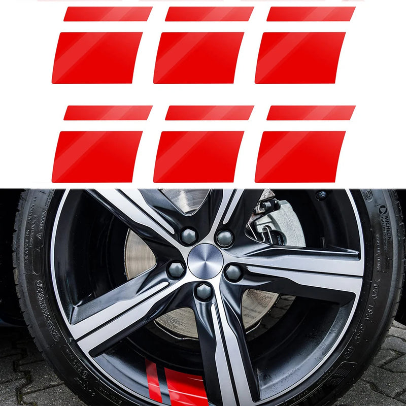 SEAMETAL Car Wheel Reflective Stickers Auto Safety Warning Sticker Reflector Protective Strip for Car Wheel Styling Decoration