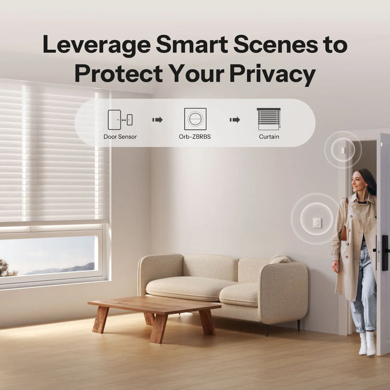 SONOFF Orb-ZBRBS Fusion Series Zigbee Smart Roller Shutter Wall Switch MINI-ZBRBS-E Percentage Adjustment Works ZHA Zigbee2MQTT