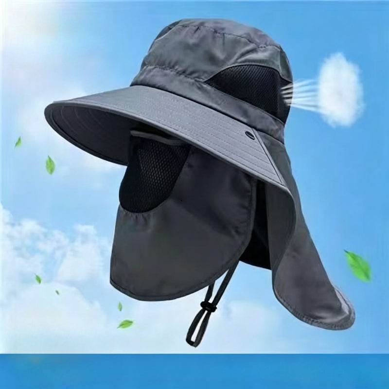 1pc Fishing Hat, Breathable Wide Brim Sun Hat for Men Outdoor Activities,Hiking Trekking,Fishing, 4 Colors Available