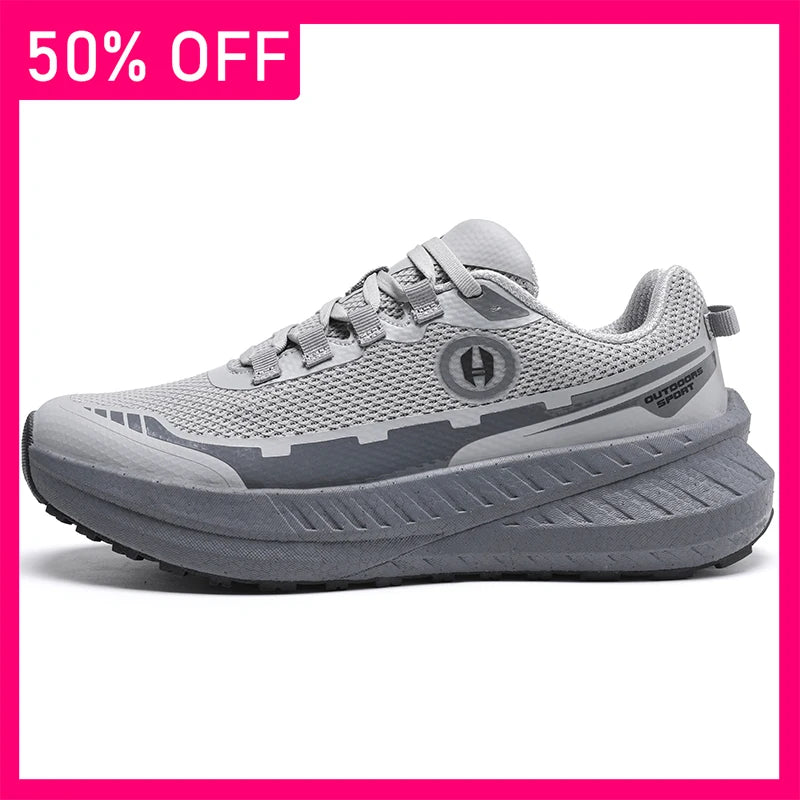 Men Sports Shoes High-quality New Flat Cushioned Outdoor Leisure Hiking Shoes Summer Fitness Anti Slip Comfortable Tennis Shoes