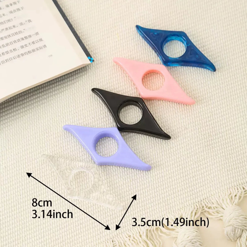 Acrylic Thumbbook Support Press Bookmark Reading Aid Book Marking Tool for Easy Access