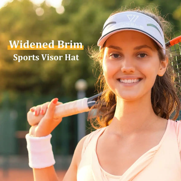 WRLES  Summer Running Caps Breathable UV Protection Baseball Hats Cycling Hiking Beach Sport Tennis Empty Top Sun Visor Hat