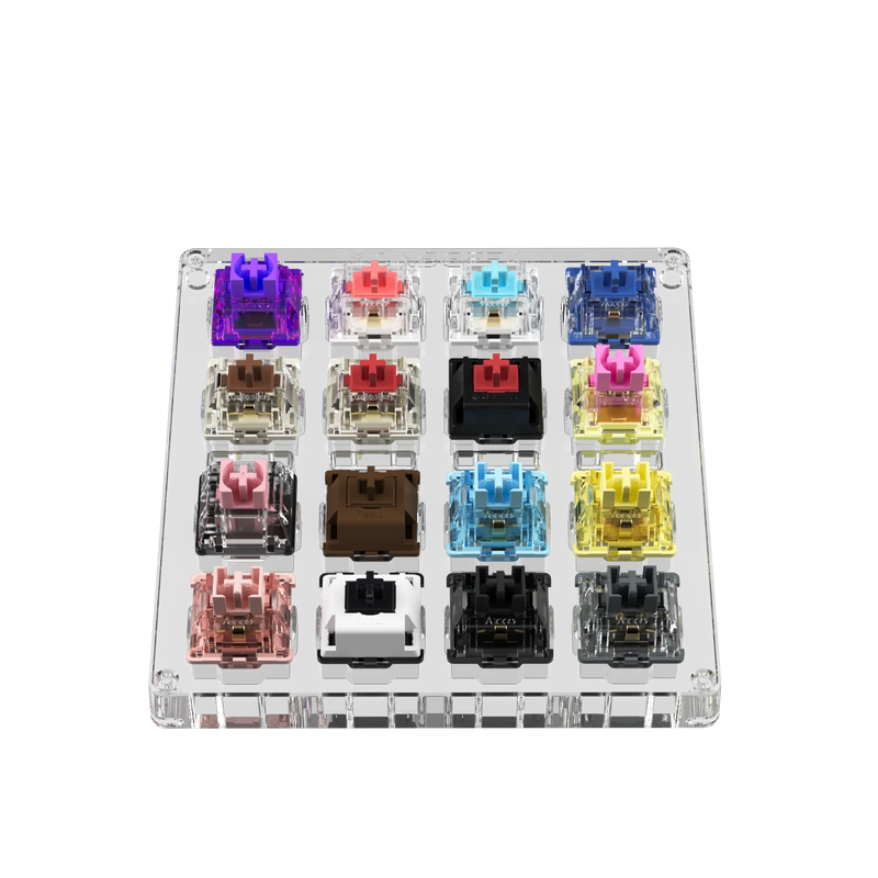 Akko x MonsGeek Acrylic 16-key Switch Tester Linear/Tactile/Clicky/Silent  Switches