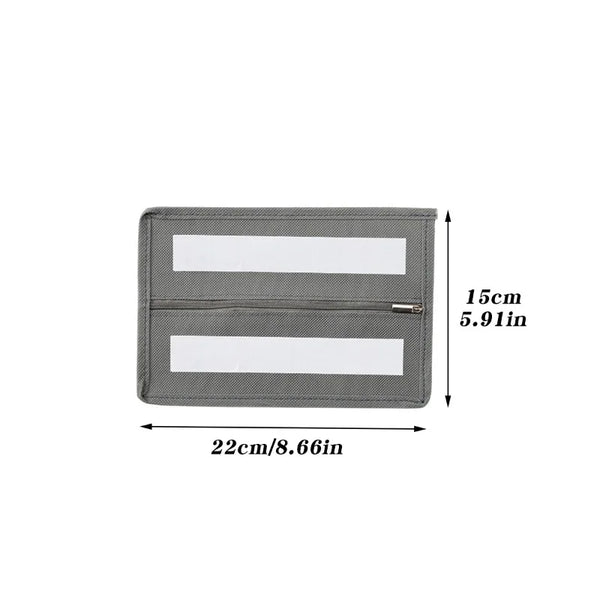 1pc Coin purse with Strong Adhesive And Zipper,Secret Compartment for Cash, Cards, Jewelry, Coins,Desk, Table, Wardrobe.