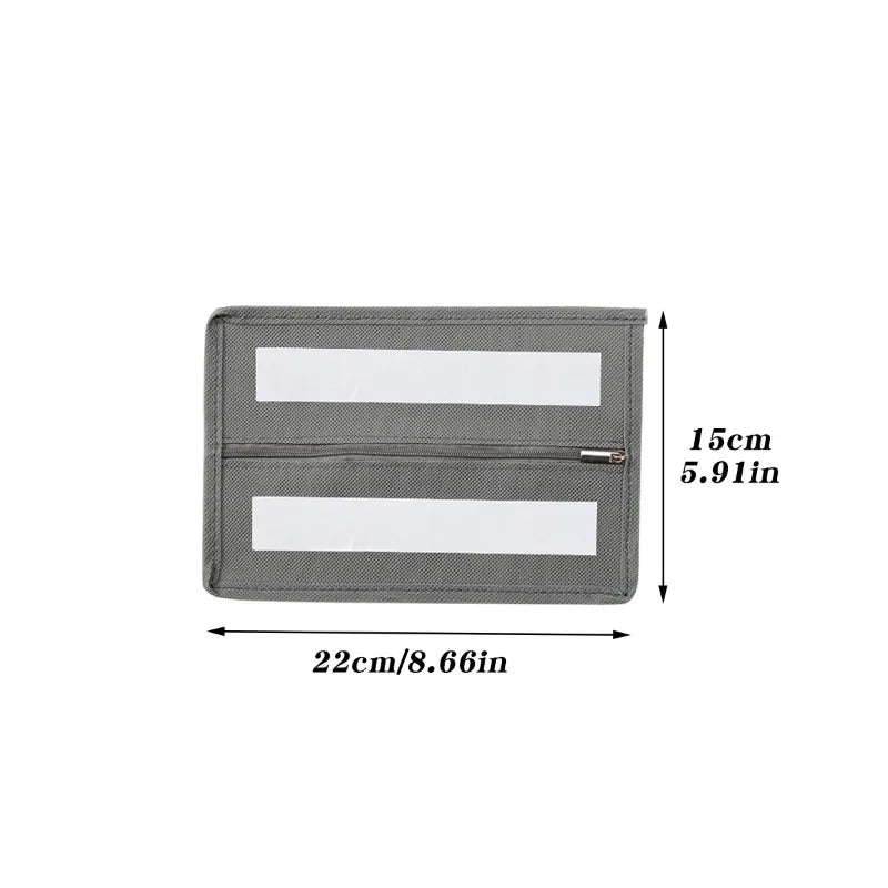 1pc Coin purse with Strong Adhesive And Zipper,Secret Compartment for Cash, Cards, Jewelry, Coins,Desk, Table, Wardrobe.