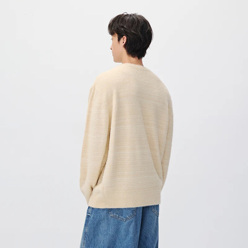 អាវយឺតប៉ាក់ Semir សម្រាប់បុរស កមូល ស្រាល ទន់ ពាក់ប្រចាំថ្ងៃរដូវរងាថ្មី ឆ្នាំ២០២៦ ស្ទីលទីក្រុង ធម្មតា សម្លៀកបំពាក់ប្រចាំថ្ងៃ
