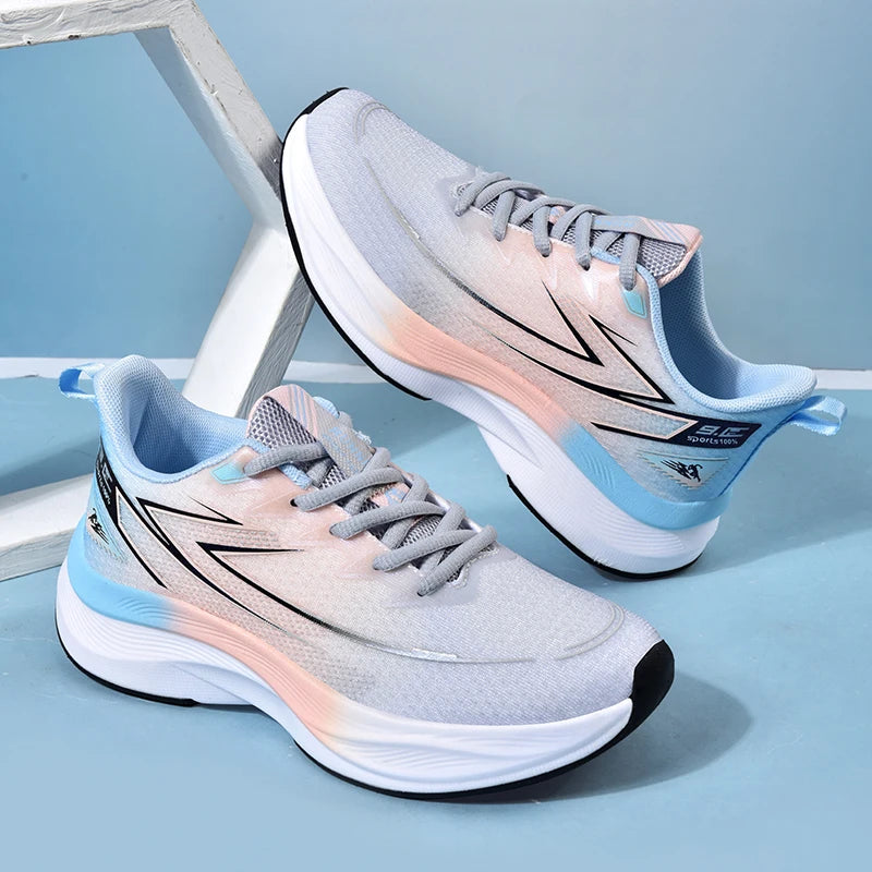 Mens Running Shoes 2025 New High Quality Jogging Shoes Fashion Casual Flat Lace-up Lightweight Sneakers for Women