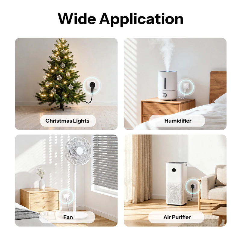 SONOFF S61sTPF Smart WiFi Plug 16A 3840W Matter Compatible Energy Consumption Overload Protection Voice with Alexa Google Home