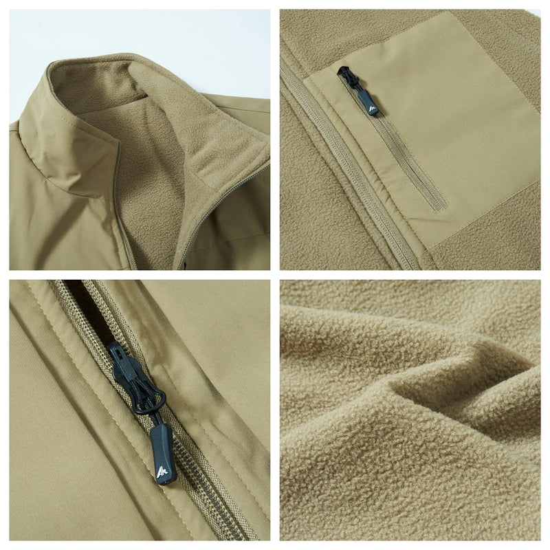 Multi-pocket outdoor suit vest coat custom logo10 Colors Casual vest winter warm sleeveless vest jacket 2025 Autumn/Winter