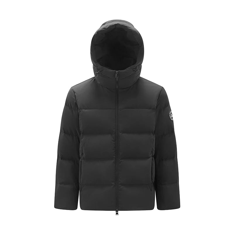 Semir Grey Duck Down Jacket Warm Windproof Men 2026 Winter Short Style Loose Fit Daily Wear Cold Weather Outerwear Coat