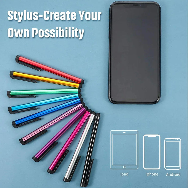 ប៊ិច Stylus ជាសកល ថេប្លេតគូររូប ប៊ិចអេក្រង់ Capacitive Sensetive សម្រាប់ Apple Android iPad iPhone Samsung Kindle ទូរស័ព្ទ