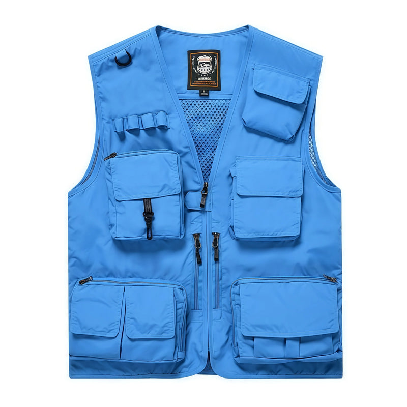 New  Custom Logo Vest Photography Workwear Vest Summer Reversible New Multi-Pocket Breathable Outdoor Vest