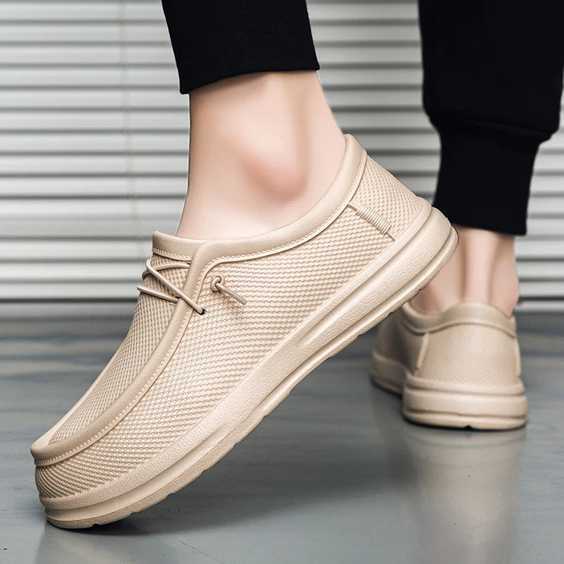 Hotel Chef Shoes Four Season Soft Sole Anti-Skid Oil-Proof Men Plus Size Kitchen Work Shoes Garden Shoes Labor Shoe Fishing Shoe