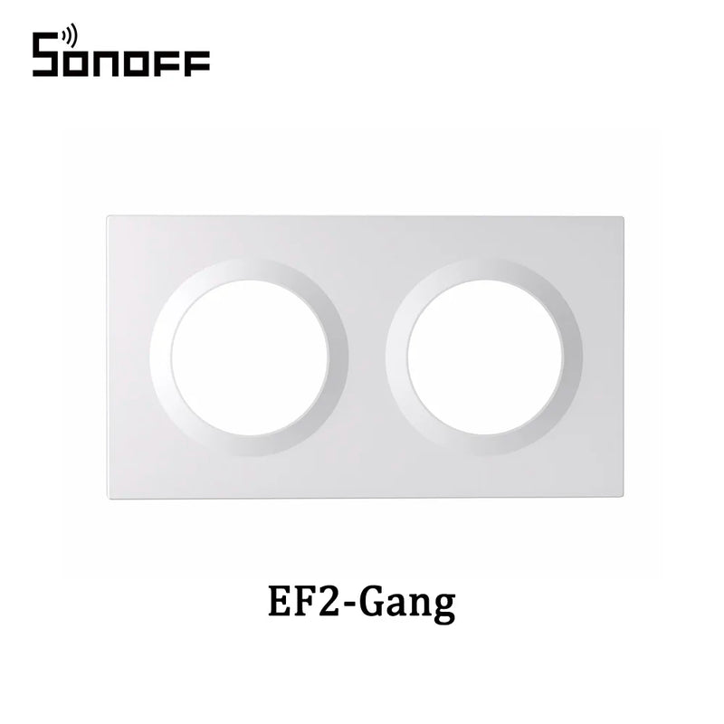 SONOFF Orb-2/3 Gang Wall Switch Frame EF2G/EF3G Adapted For Fusion Series Orb-RBS/Orb-ZBW1L/Orb-MW1/E1GS Designed For Enclosures