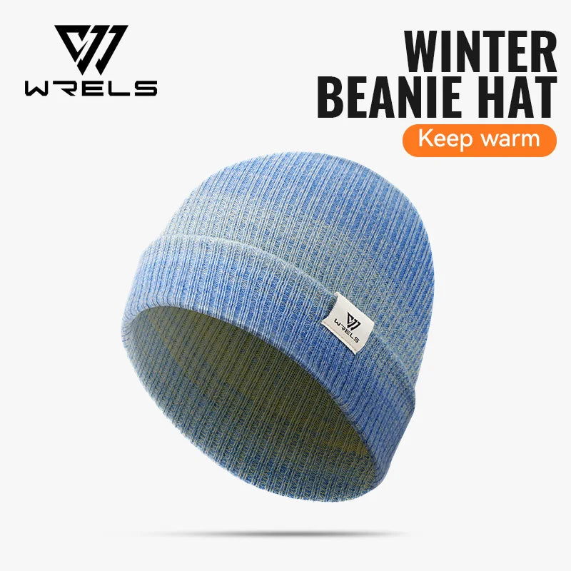 WRELS Beanie Hat for Women Men Warm Thick Fleece Hat Winter Climbing Running Hiking Skiing Cycling Sports Soft Skull Cap