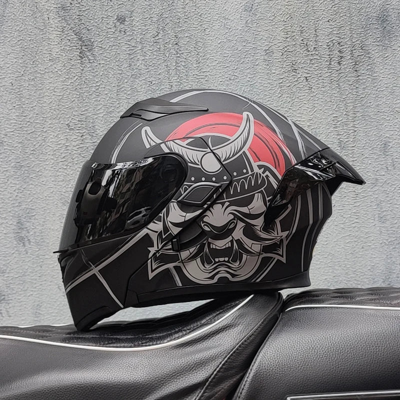 2024 New ORZ-169B Flip Up Motorcycle Helmet Full Face Off Road Casque M-XXL Szie Motocross Cascos Para Moto Dot Approved Unisex