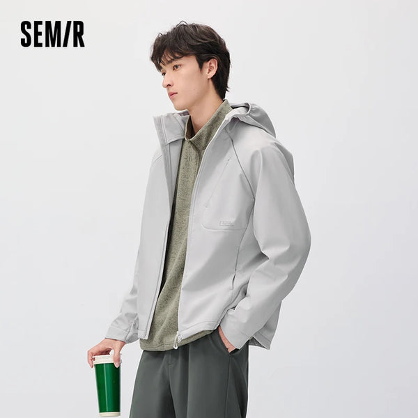 អាវក្រៅរដូវរងាបុរស Semir មានមួកឆ្នាំ ២០២៦ សម្លៀកបំពាក់រដូវរងាថ្មីប្រចាំថ្ងៃបែបទីក្រុង រចនាប័ទ្មធម្មតា អាកាសធាតុត្រជាក់ ស្លៀកពាក់ជាស្រទាប់ៗជារៀងរាល់ថ្ងៃ