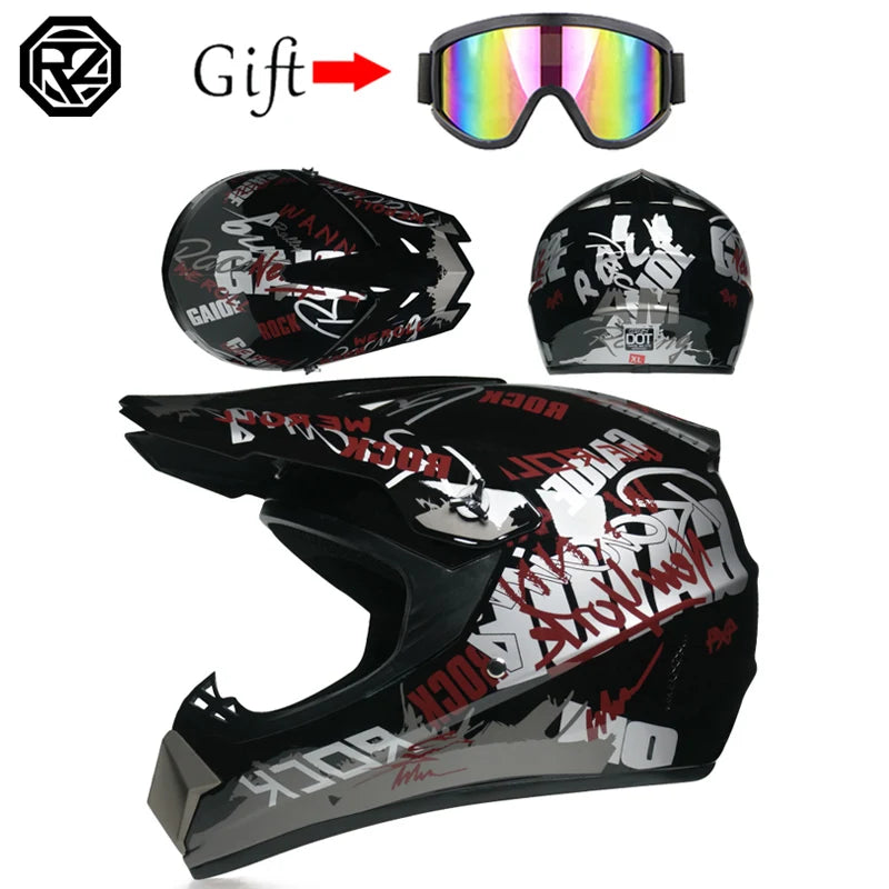Motorcycle off-road helmet ATV all terrain beach bike full helmet capacity bike DH downhill helmet capacity de moto